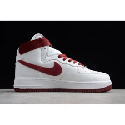 Nike Air Force 1 High Retro Qs Summit Beyaz / Kırmızı Kaykay Ayakkabı Türkiye - HH4VQOXR